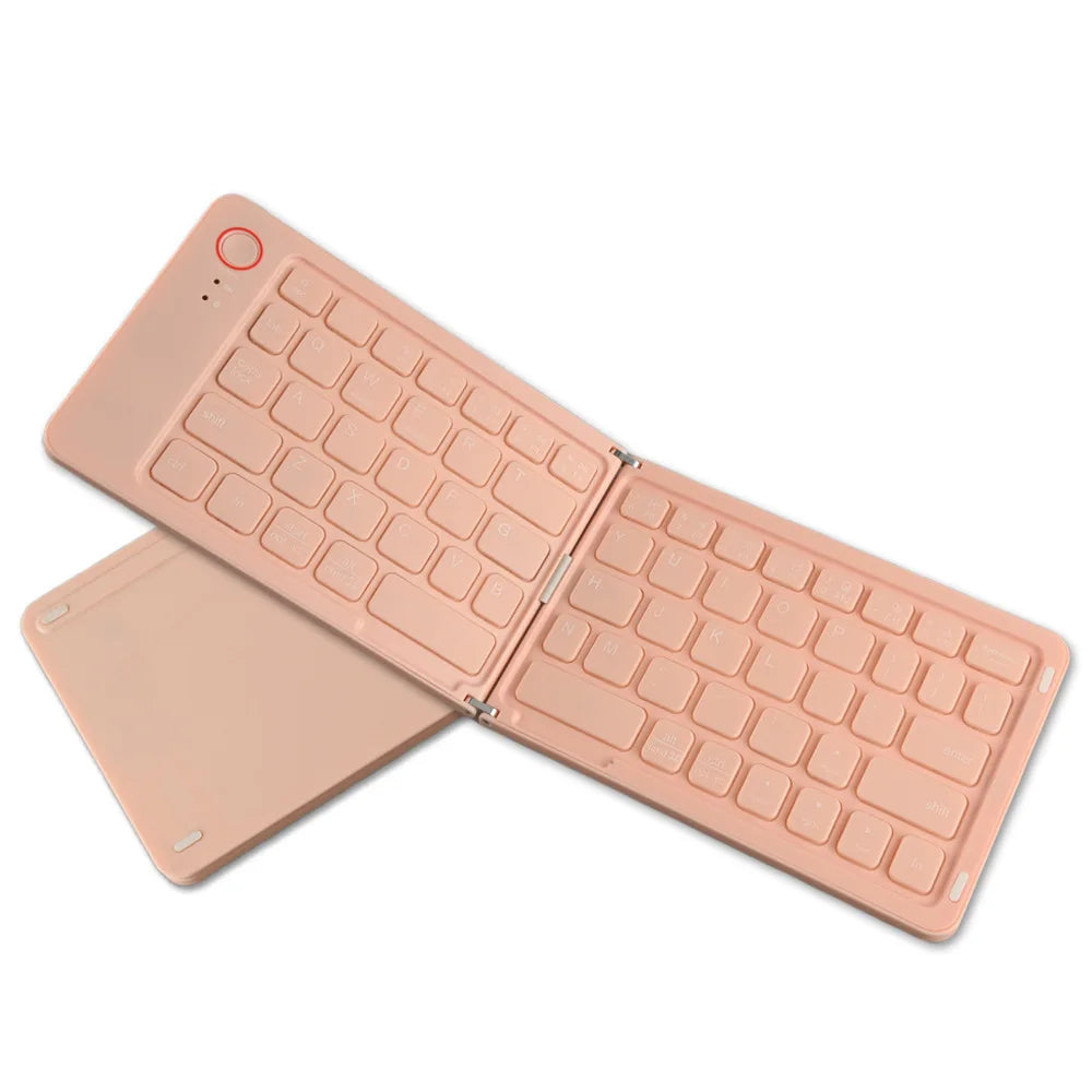 DIXSG™ Portable Bluetooth Foldable Keyboard – iOS, Android & Windows, 230Hr Battery, Silent Keys, Travel Ready | FlipStylez LLC®