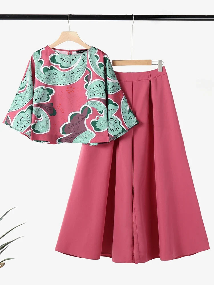 Zanzea Summer Trousers Suit Women 2PCS Outfit Stylish Work Matching