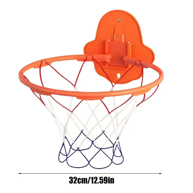 Indoor Basketball Hoop 32cm Dribbling Silent Basketball Training Hoop Noiseless Bouncing Wall-Mounted Toddler Outdoor Toys