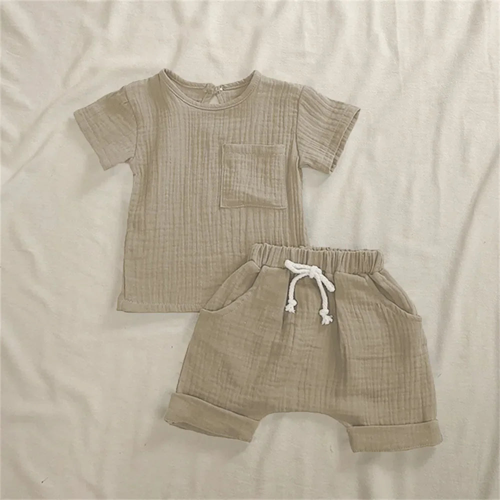 2 Pieces Babies Outfit Set Cotton Newborn Baby Girl Clothes Boys