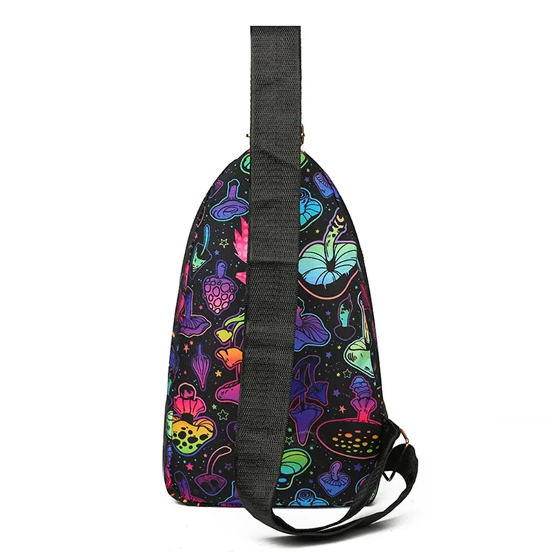 Crossbody bag, crossbody purse, shoulder bag, versatile bag, ethnic canvas backpack on the chest/back