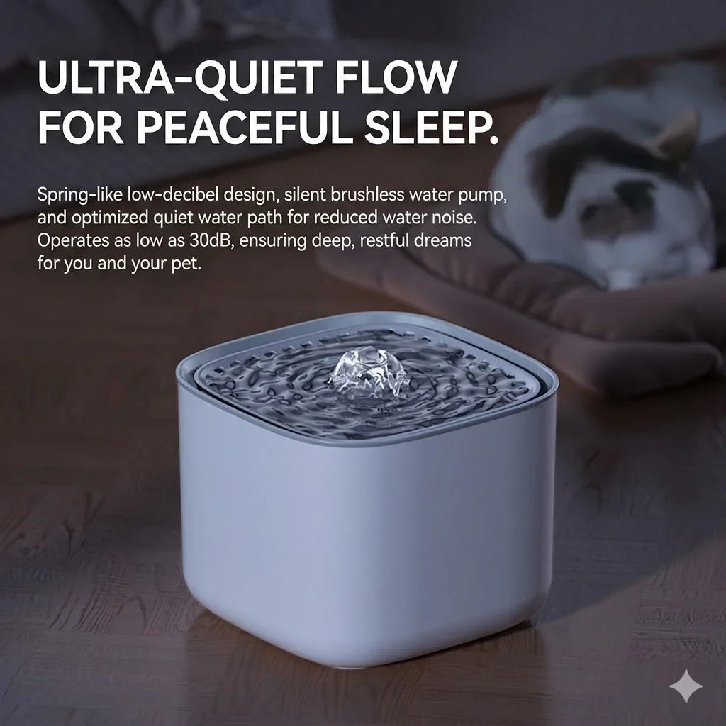 3L Cat Water Fountain – USB Electric, Auto-Recirculating, Silent Pump, Large Capacity Pet Water Dispenser | FlipStylez LLC®