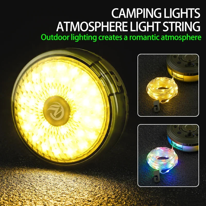 Campify Lamp String Camping Light with Retractable LED String