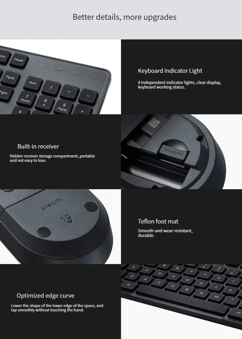 Wireless Keyboard & Mouse Set – 104 Full-Size Keys, 2.4GHz USB Receiver, Plug & Play for PC & Windows | FlipStylez LLC®