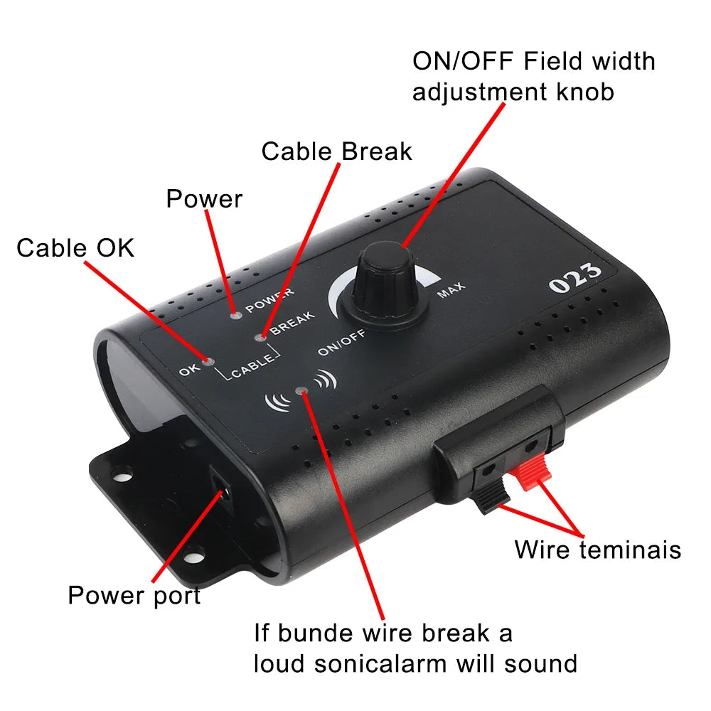 Electric Dog Fence Electronic Pet Fence System Containment Sound Shocked Collar Pet Accessories Dog Training Collar Waterproof