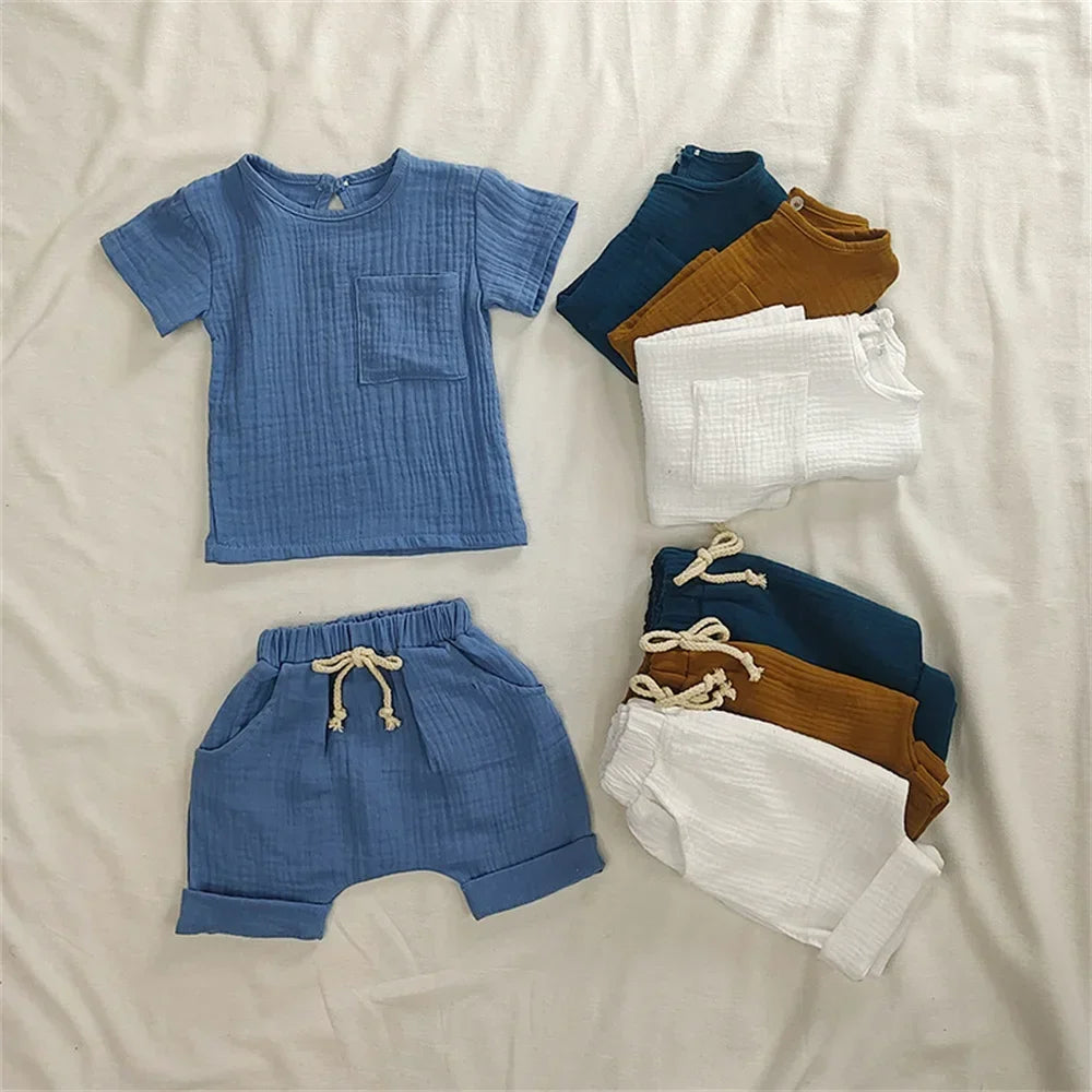 2 Pieces Babies Outfit Set Cotton Newborn Baby Girl Clothes Boys