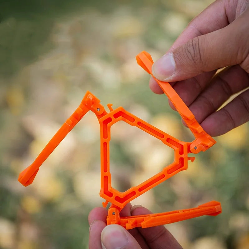 Portable Gas Canister Stand Universal Tripod Folding Frame Outdoor Camping Gas Tank Stove Base Holder Camping Supplies
