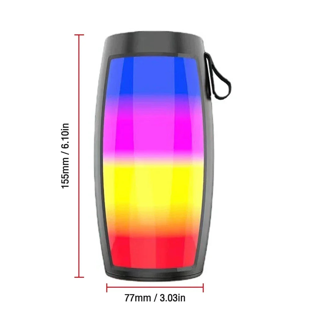 Bluetooth Wireless Speakers Powerful Portable Sound Box Subwoofer Car Audio Bass MP3 Player Sound System LED Lights