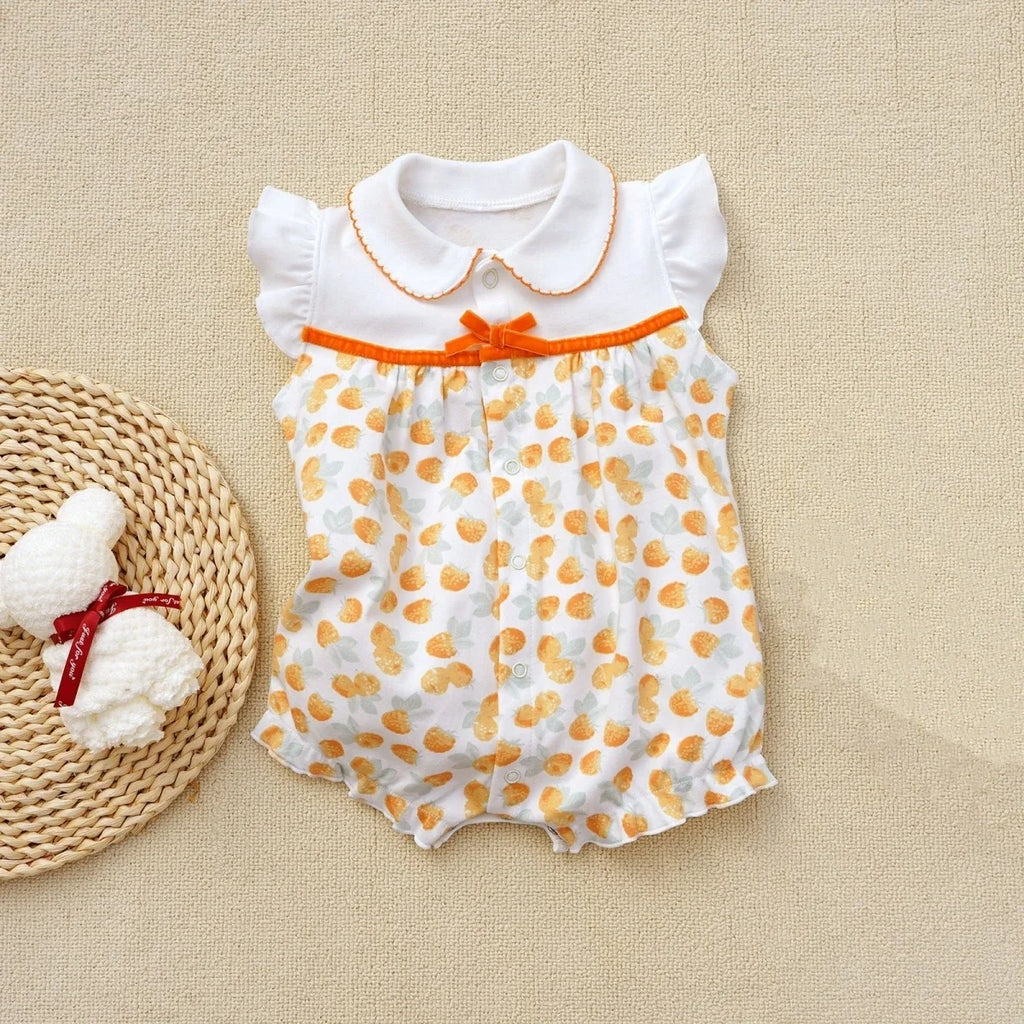 3-18 Month baby Summer clothes rompers girls overalls short Sleeve bodysuit cotton baby clothing jumpsuit newborn Girl onesies