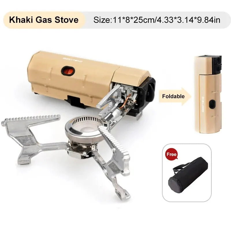 Camping Gas Stove 2670w Portable Folding Cassette Gas Burner Outdoor