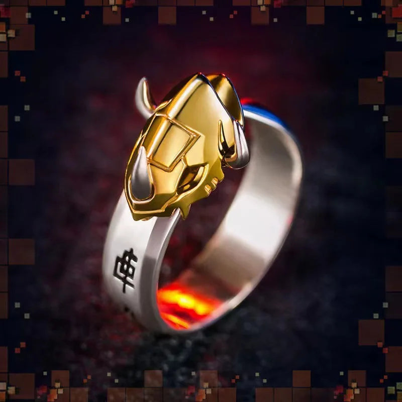 2pcs/set Anime Digital Monster Ring Garurumon Cosplay Adjustable