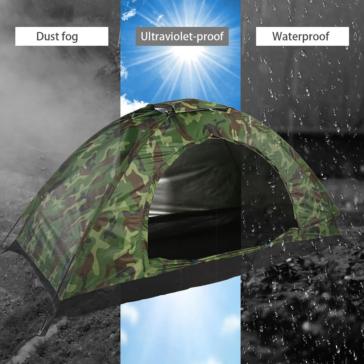 Camouflage Tent One Person Tent Outdoor Tent Outdoor Camouflage UV