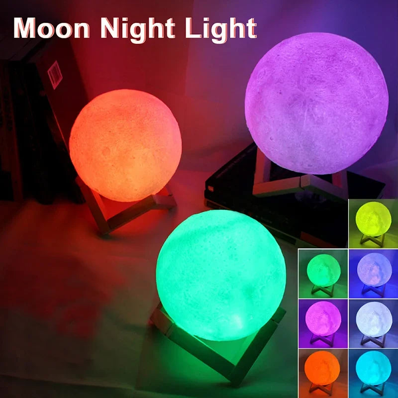 Book Light LED Moon Light Galaxy Light, Moon Night Light, Girl, Boy