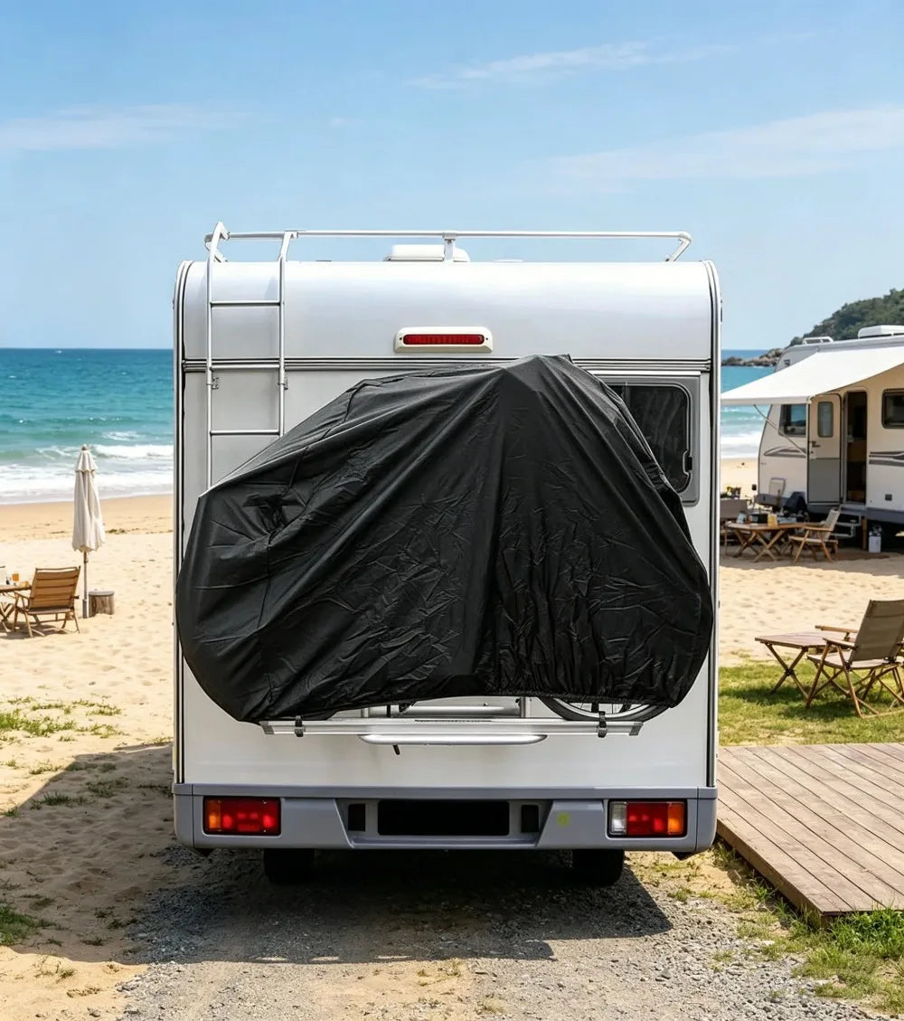Caravan Rear Mount Bicycle Cover for 1 or 2 Bikes Camping Accessories