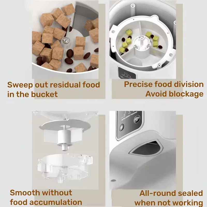 Automatic Dog Cat Feeder Smart Timer Quantitative App Remote Control