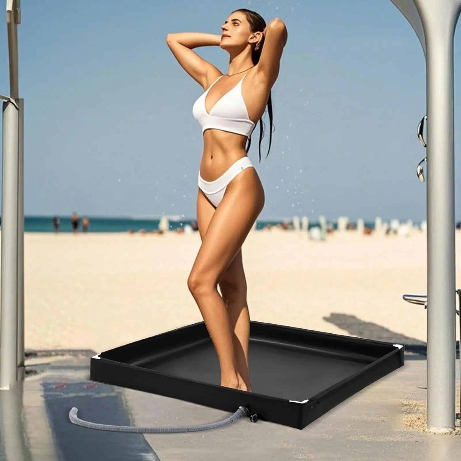 Camping Shower Tent Floor Base Outdoor Tent Shower Tray Folding Shower
