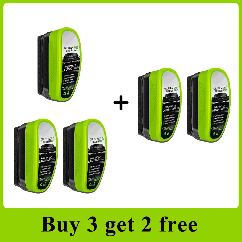 Car Oil Film Remover Sponge Brush - Auto Glass & Windshield Window Oil