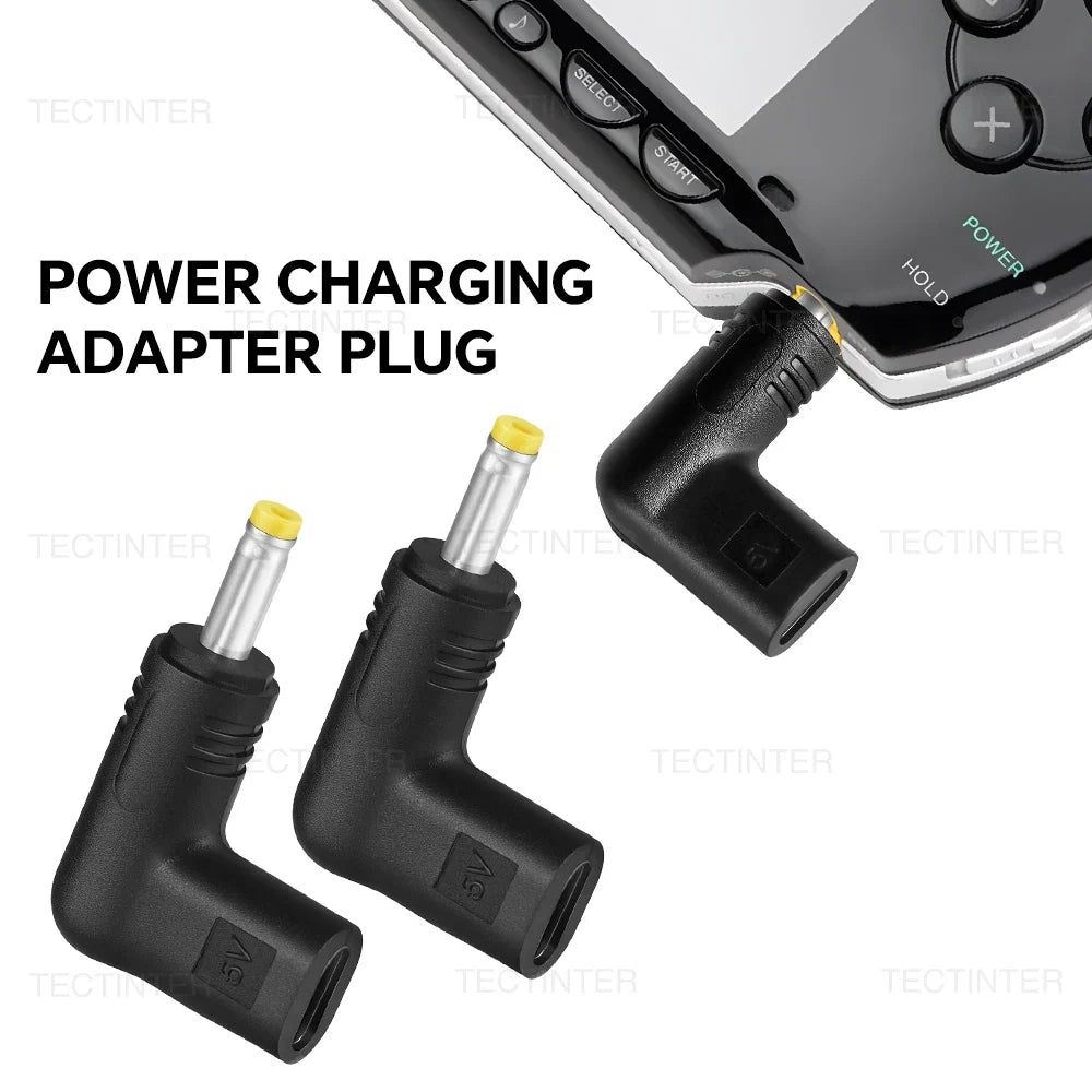 for PSP 1000/2000/3000 Game Console 5V Type-C to DC Power Charging Conversion Adapter DC Jack Plug Charging Adapter Accessories