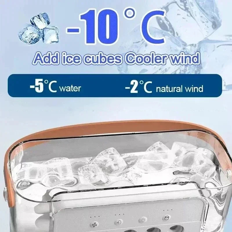 3 in 1 New Fan Air Conditioner Household Small Air Cooler LED Night