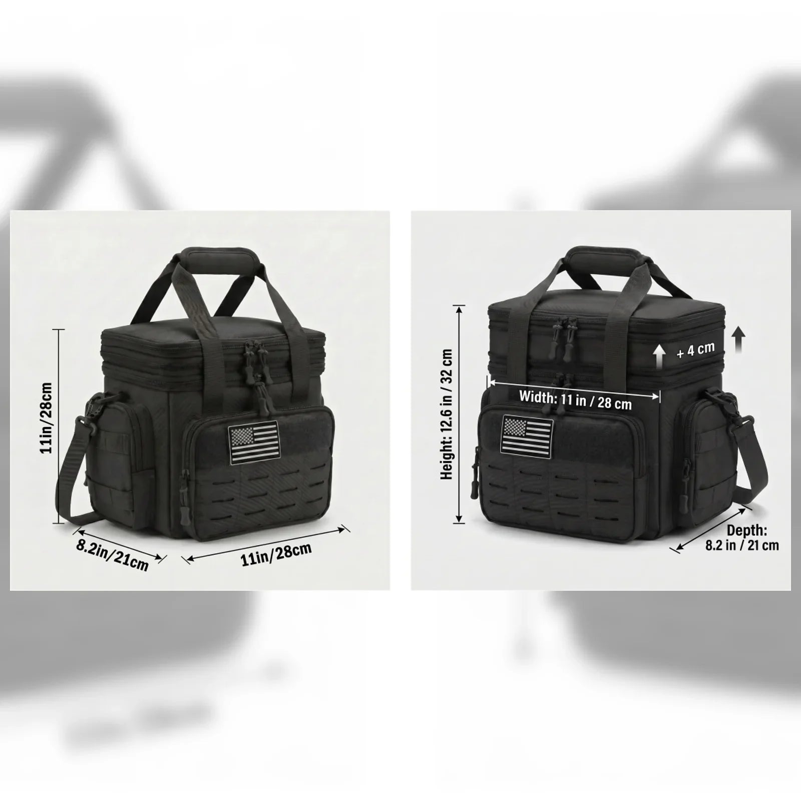 18L Insulated Picnic Cooler Bag Tactical Expandable Leakproof Thermal