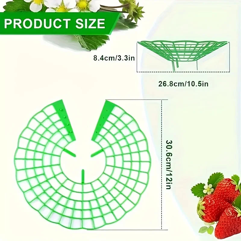 10pcs Green Strawberry Planting Racks, Watermelon Support Frames