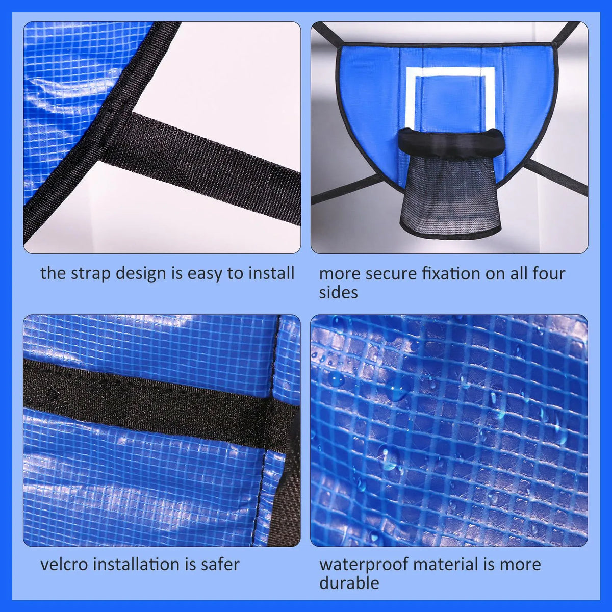 Basketball Hoop for Trampoline with Enclosure Outdoor Fun Universal