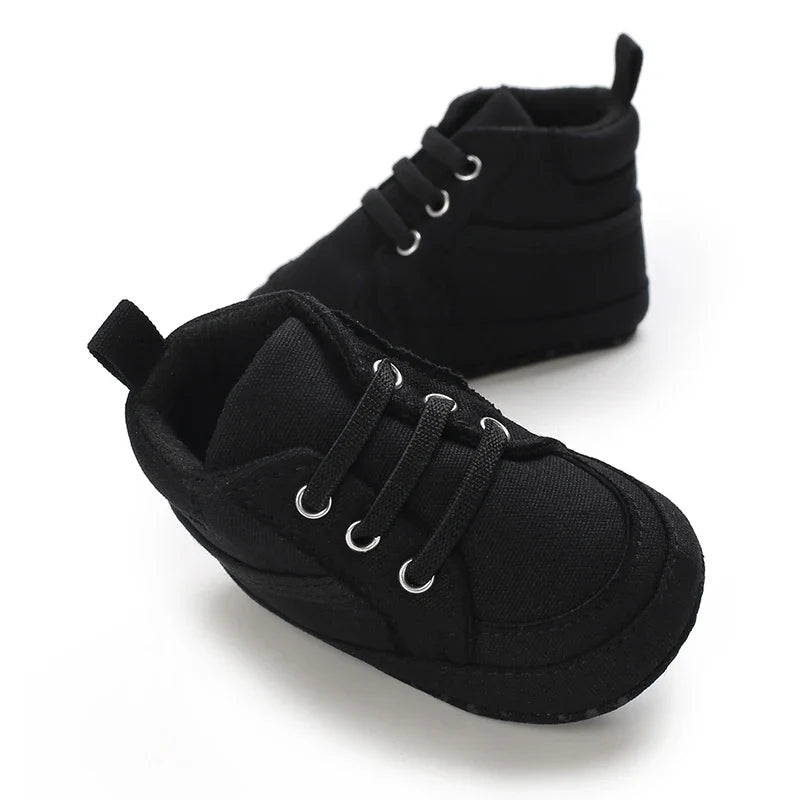 Baby Learning Walk Shoes, Striped PU Sports Shoes for Infants 0-18m