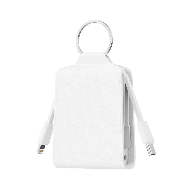 Mini Keychain Power Bank 2000mAh Portable Charger for iPhone 17 16 Samsung Xiaomi Huawei Powerbank Station External Battery Pack