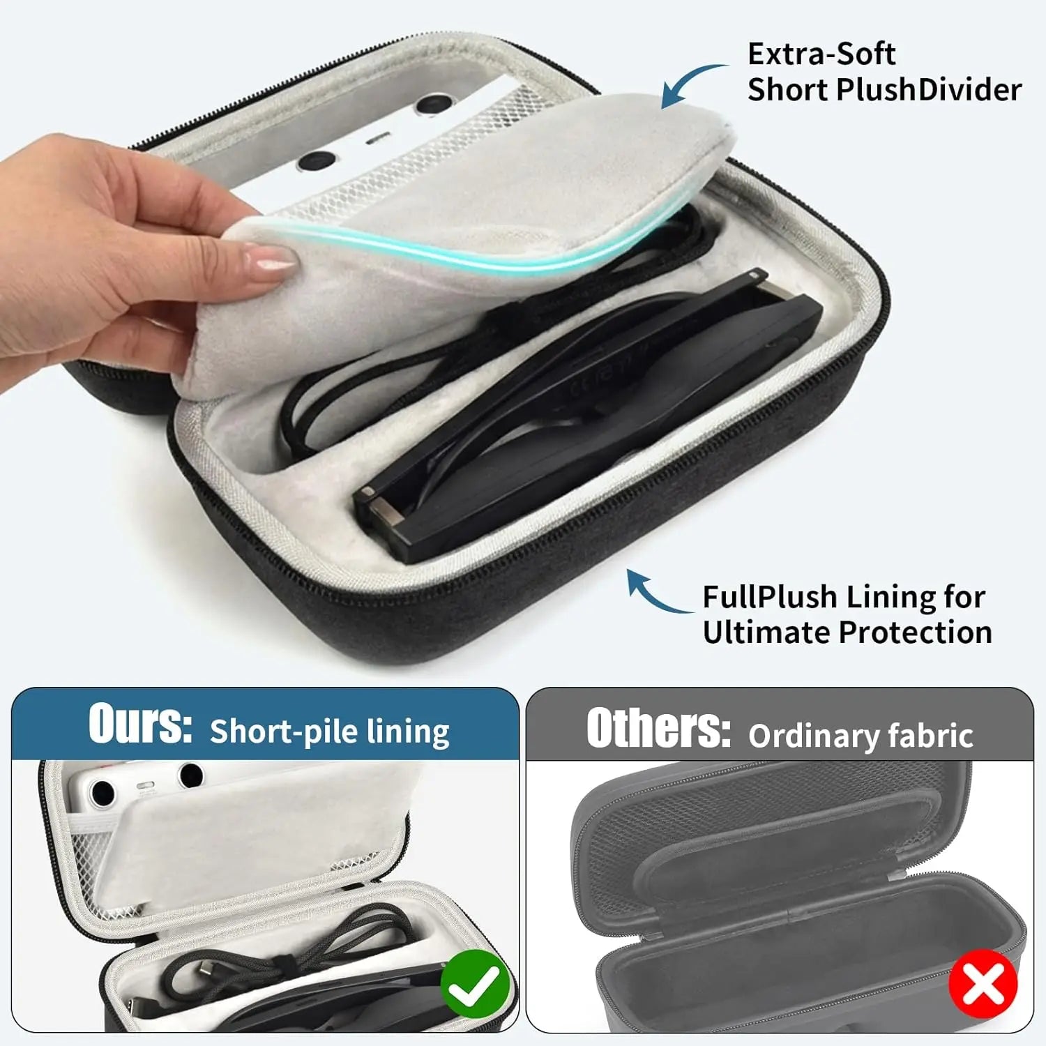 AR Glasses Case for XREAL One Pro / One /Air/2/Pro, for RayNeo Air 3s /Pro Smart Glasses, Hard Box Holds for Beam Pro 3 Box Only