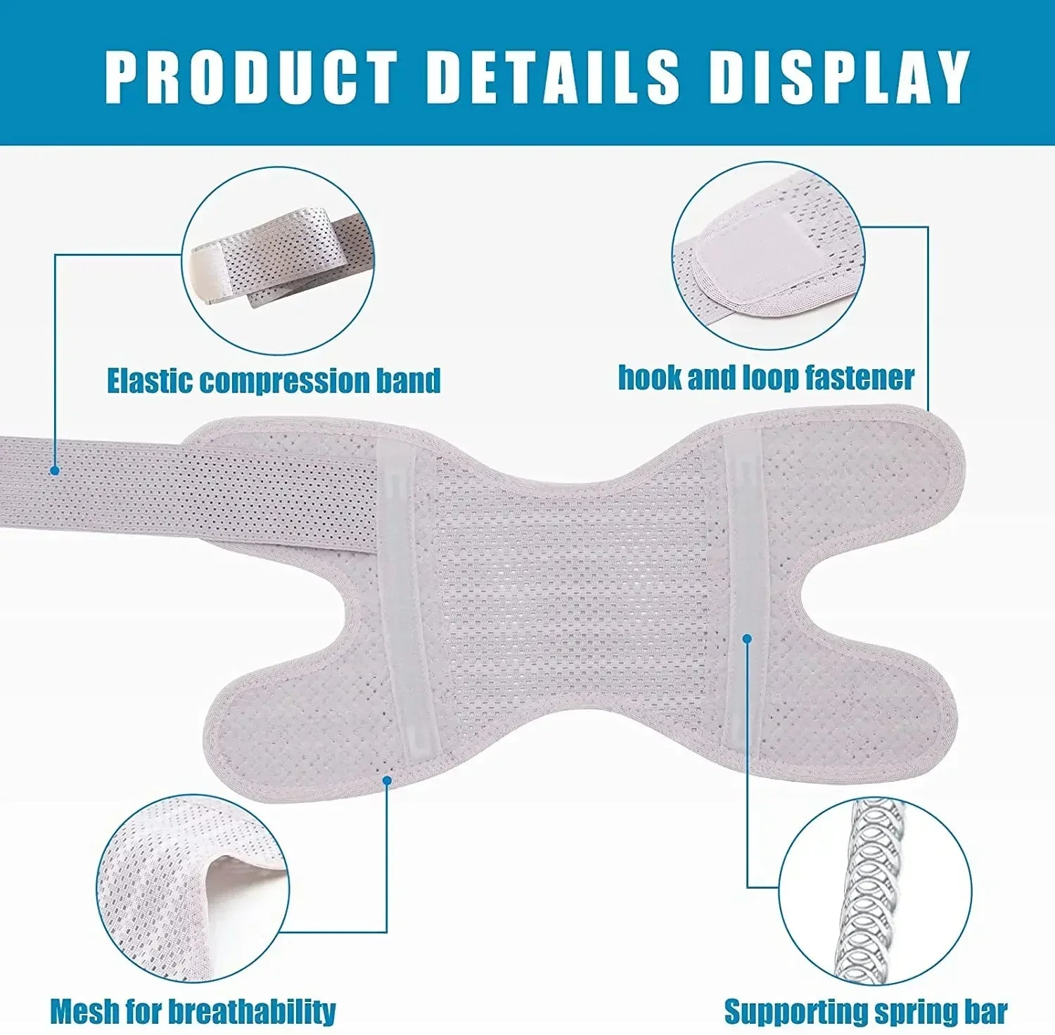 Knee Brace with Side Stabilizers,Breathable Adjustable Knee Support for Meniscus Tear Knee Pain ACL Arthritis Injury Recovery