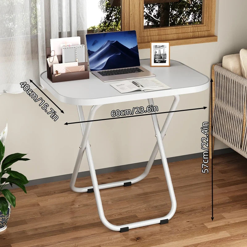 Stable Tray Table With No Assembly Required, TV Dinner Tray For Eating, Foldable Snack Tables For Bed/Sofa/ Living Room