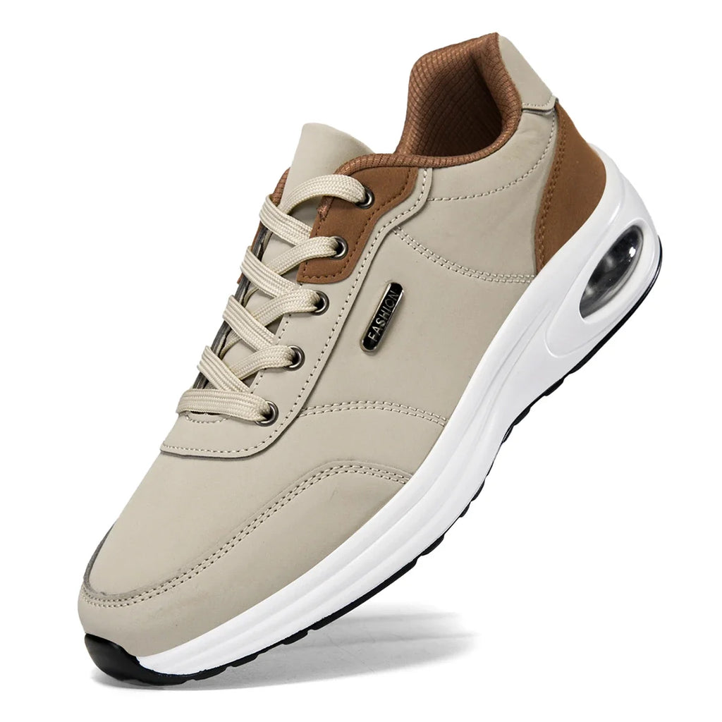 Men's Casual Sports Shoes Waterproof Walking Sports Shoes Casual Men's Leather Sports Shoes Non-slip Shoes Men's Tennis Shoes