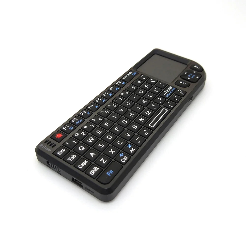Kebidumei A8™ 3-in-1 Mini 2.4G Wireless Keyboard with Touchpad & Mouse – Backlit, Rechargeable, English & Russian | FlipStylez LLC®