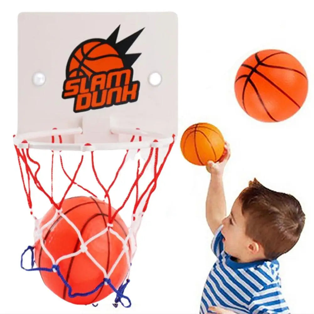 Indoor Basketball Hoop Sports Toy Fan Backboards For Kids Boys Girls Door Room Suction Cup Basketball Hoop Mini Hoop With 2 Ball