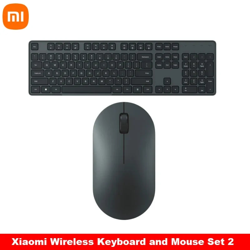 Wireless Keyboard & Mouse Set – 104 Full-Size Keys, 2.4GHz USB Receiver, Plug & Play for PC & Windows | FlipStylez LLC®