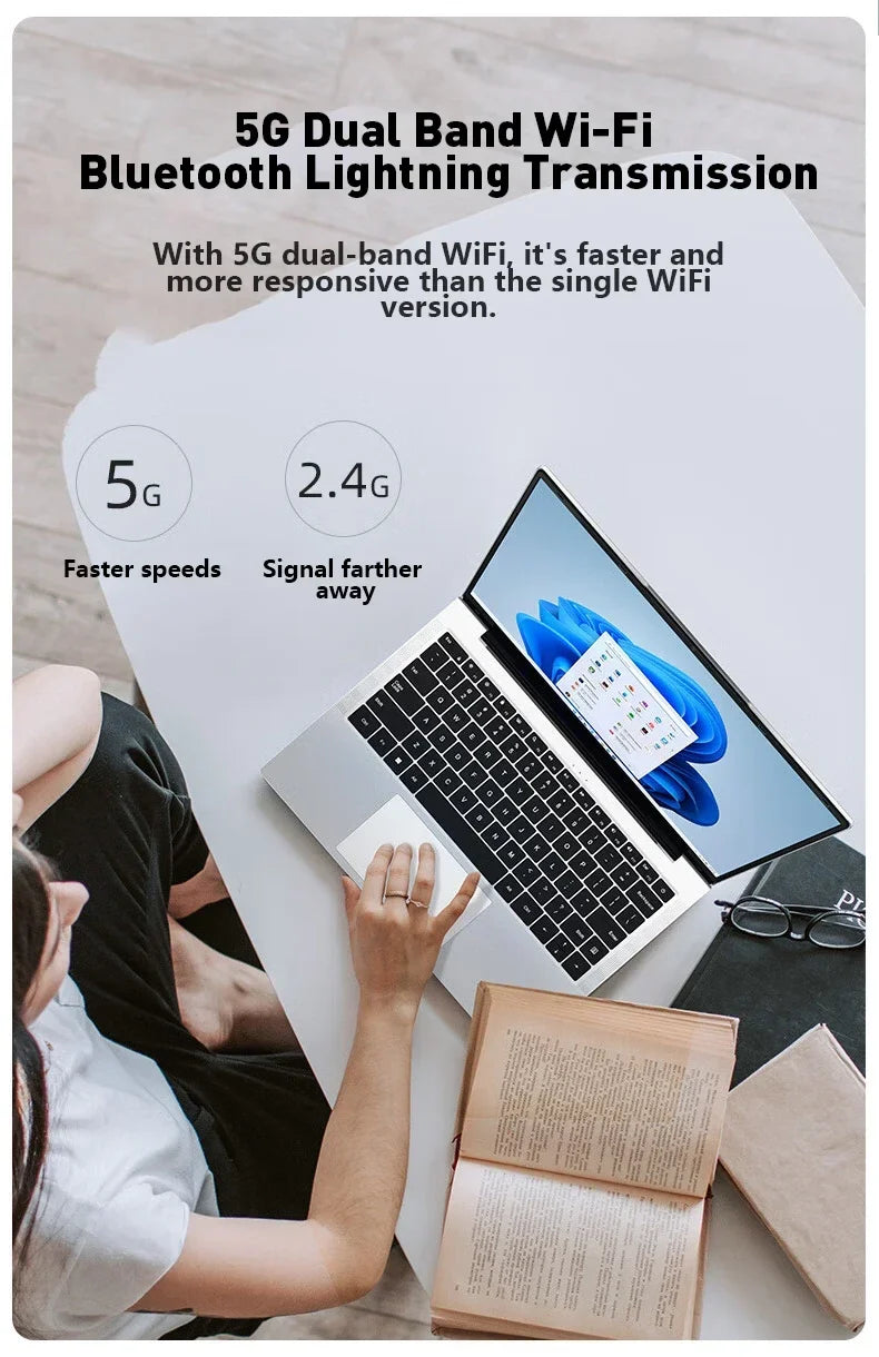 New Arrival 14.1" Business Laptop I9-9880H 32GB RAM 2TB SSD Multilingual System Family Daily Use Student Learning Notebook