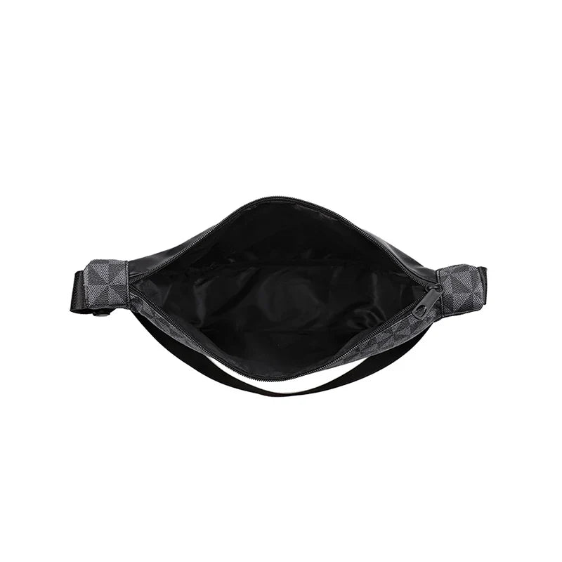 Neutral style bag with a combined design for men and women, suitable for travel. PU cross-body bag.