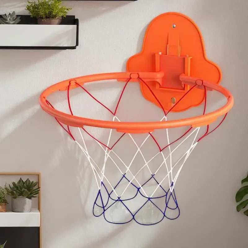 Indoor Basketball Hoop 32cm Dribbling Silent Basketball Training Hoop Noiseless Bouncing Wall-Mounted Toddler Outdoor Toys
