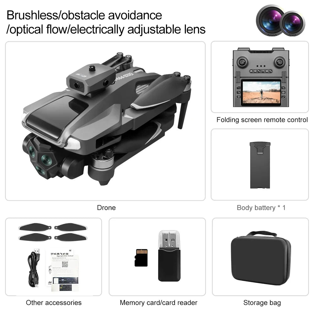 New M66 Drone HD Folding Remote Control with Camera and Screen 5G FPV