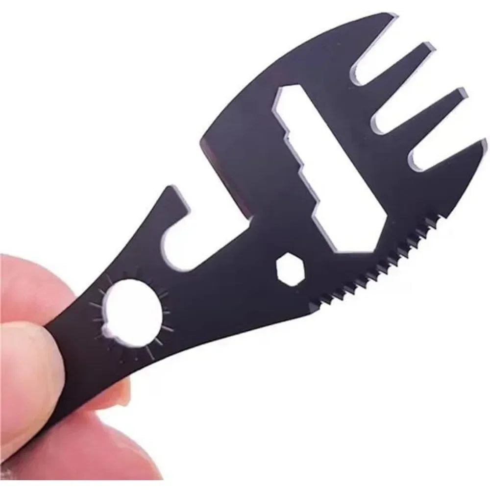 Camping Cutlery Set, 5-in-1 Outdoor Survival Gear, Travel Hiking