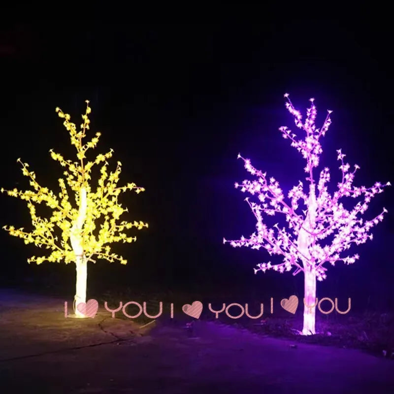 Cherry Blossom LED Christmas Tree Lights 480/576pcs Set 1.5m/5ft Height Indoor And Outdoor Decorative Lighting