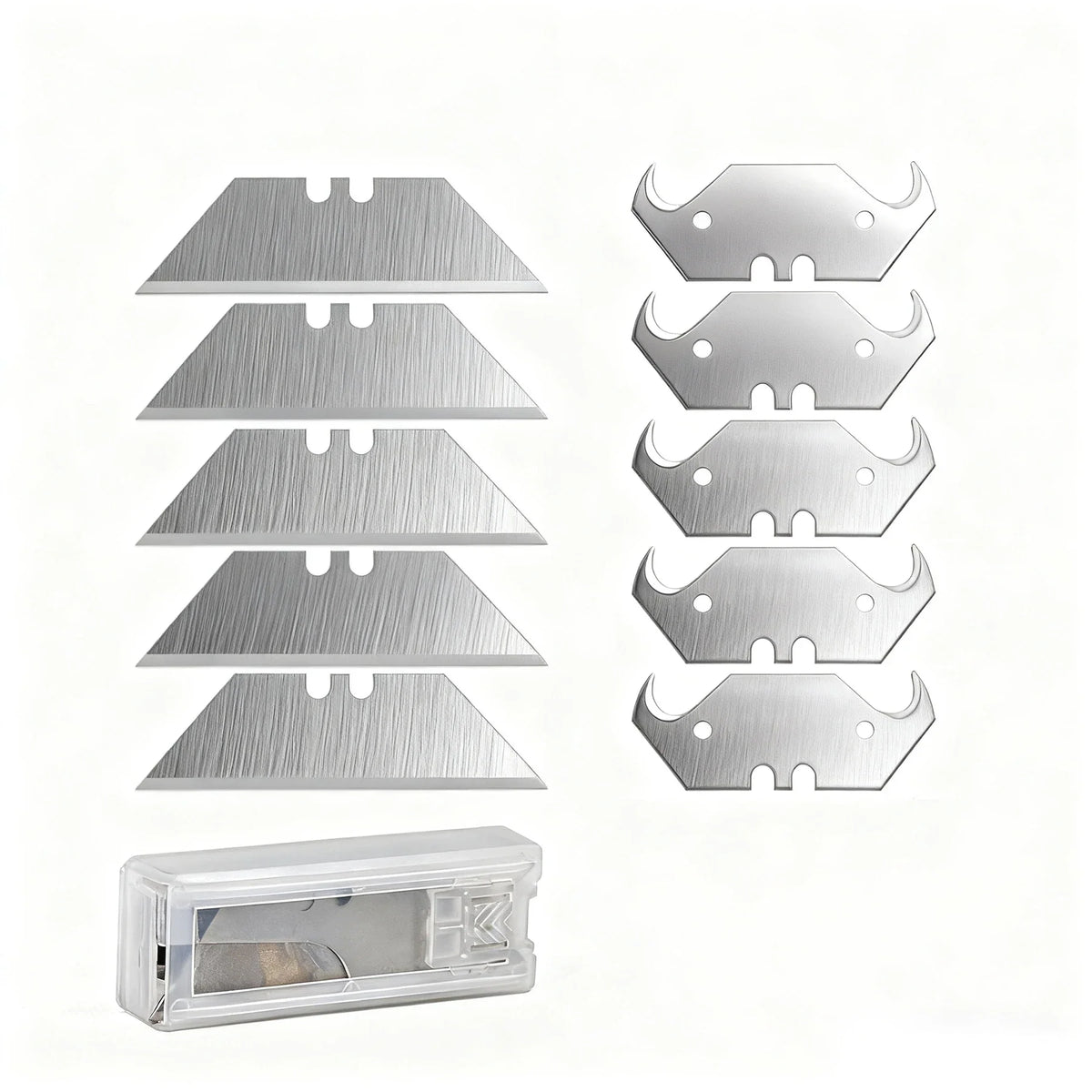 This folding utility knife is equipped with 13 blades, is compact and lightweight, and can be quickly replaced. It is very suita