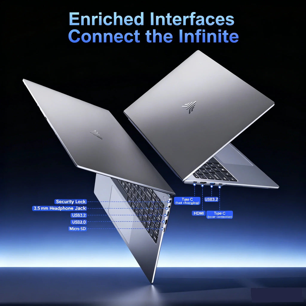 NIPOGI 16" FHD Laptop AMD Ryzen 9 6900HX Laptop 16GB LPDDR5 RAM 512GB SSD Backlit Keyboard Full-Featured Office Gamin Notebook