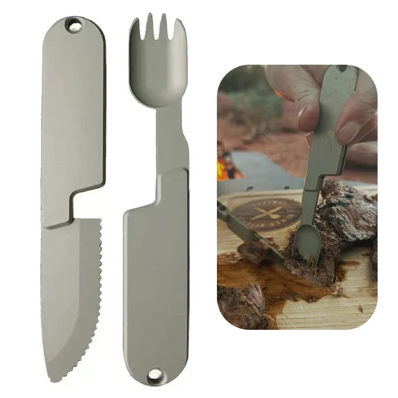 Camping Eating Utensils Set Kopak Utensil Set 2 in 1 Camping Eating