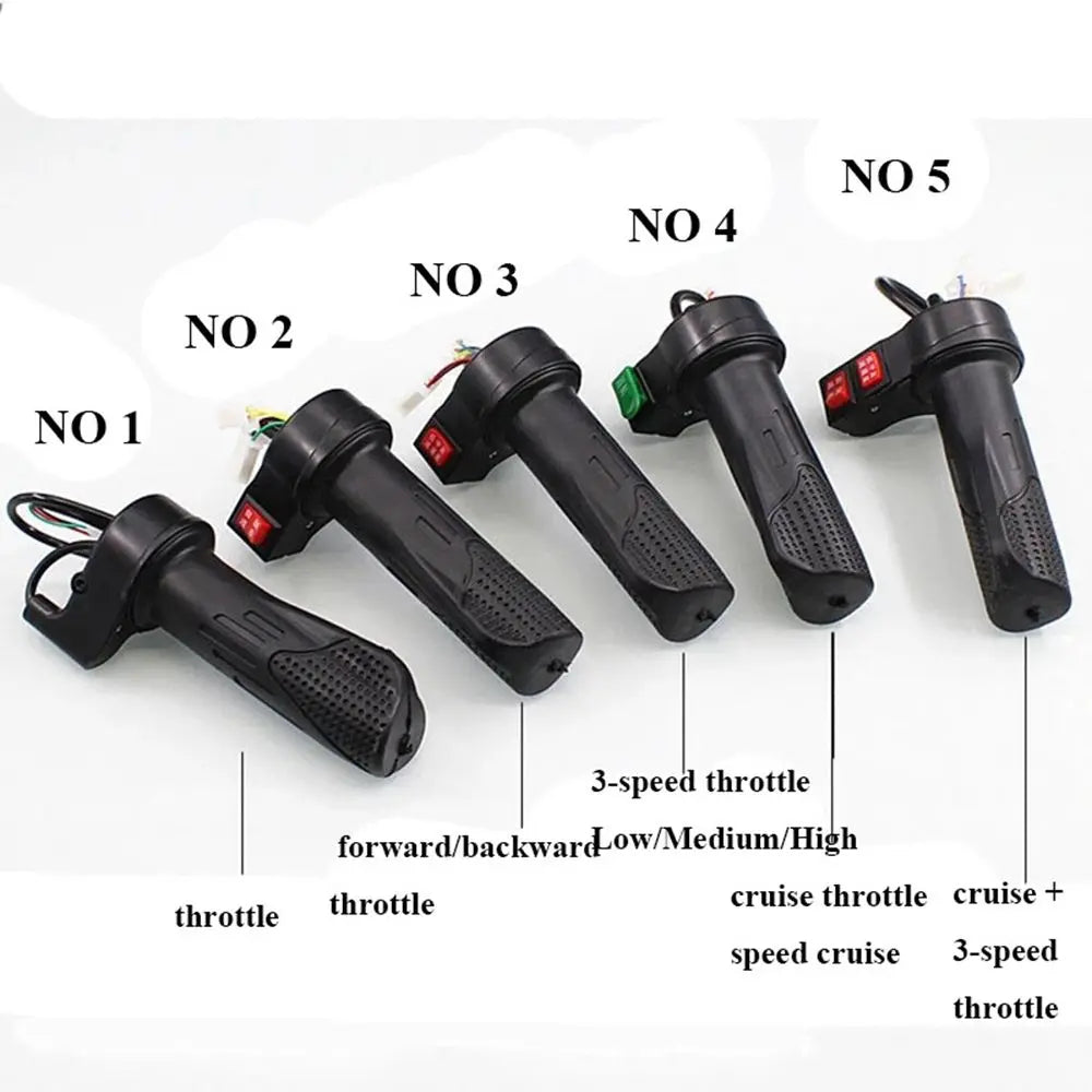 Electric E-Bike Twist Throttle 12V 24V 36V 48V Universal Scooter Parts E-Bike Speed Handlebar Throttle Cycling Throttle Grip