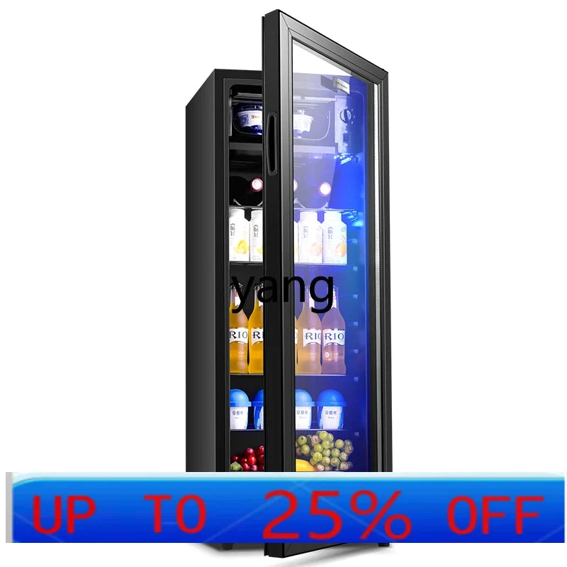 LTT Tea Drinks Office Mini Refrigerator Transparent Single Door Commercial Refrigerated Cabinet