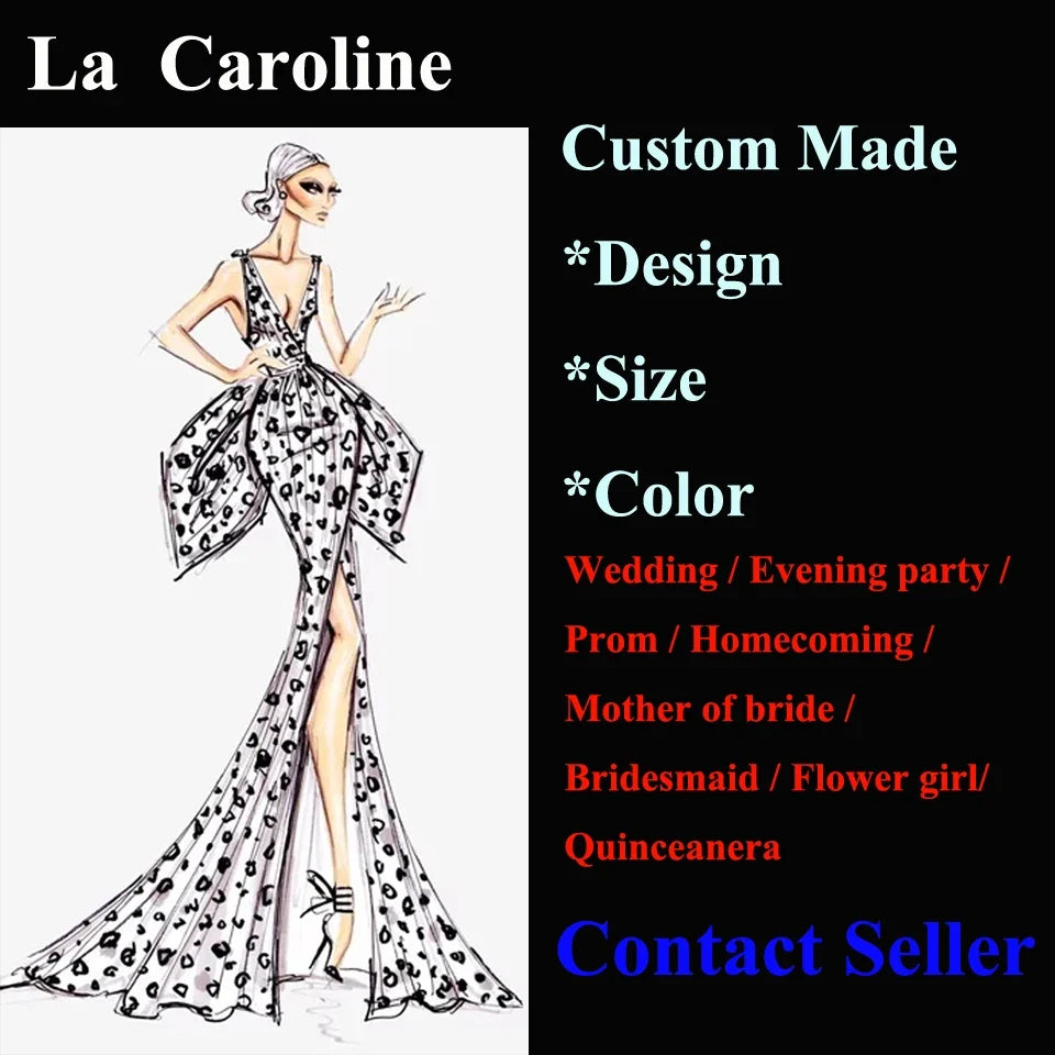 Caroline Sparkly Mermaid Evening Dresses for Women Strapless Corset
