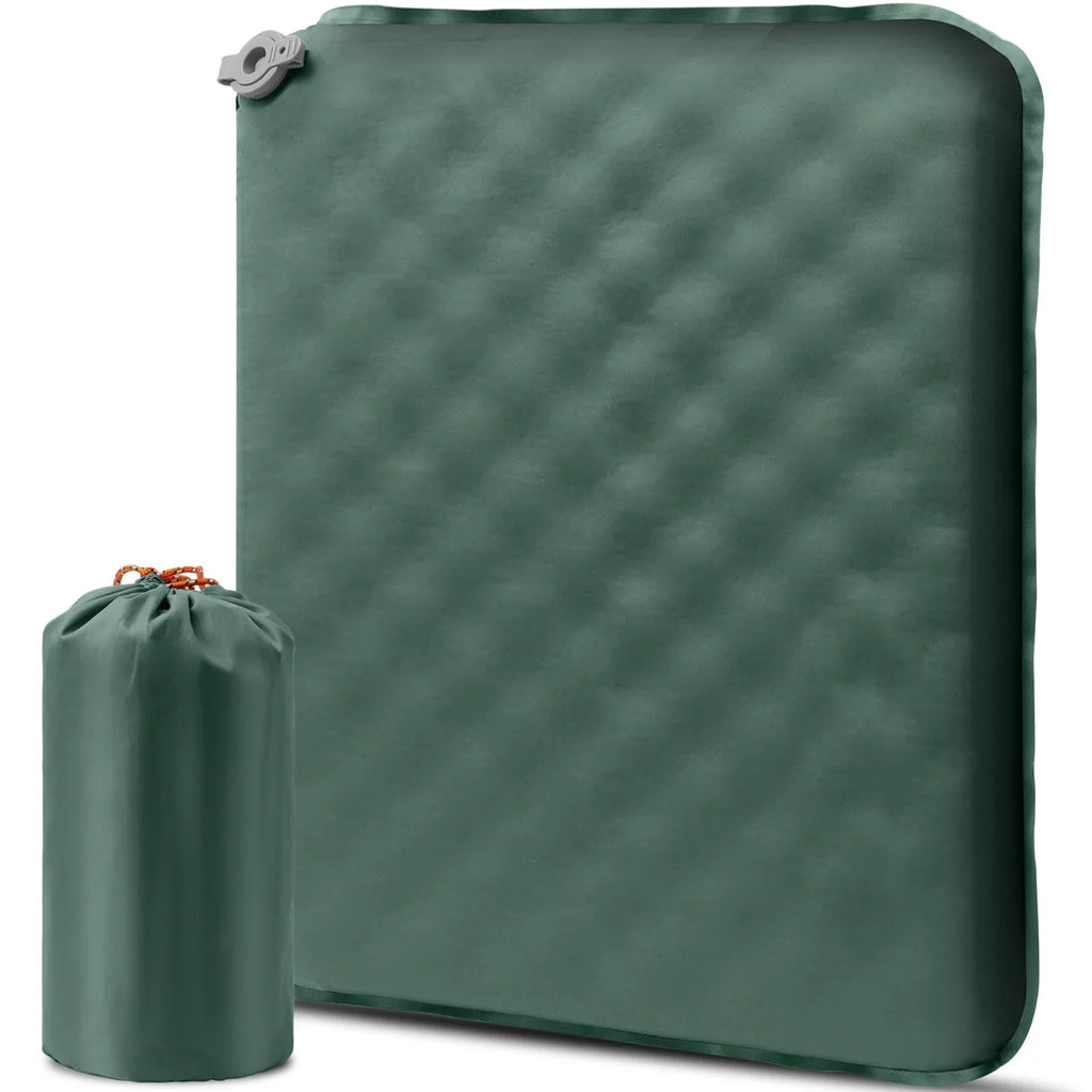 Portable Self Inflating Seat Cushion 5 Seconds Auto Inflate Camping Pad with Memory Foam Lightweight Travel Pillow for Outdoor
