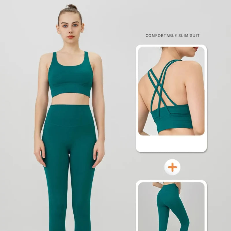 Push-Up Sports Bra & Leggings Suit