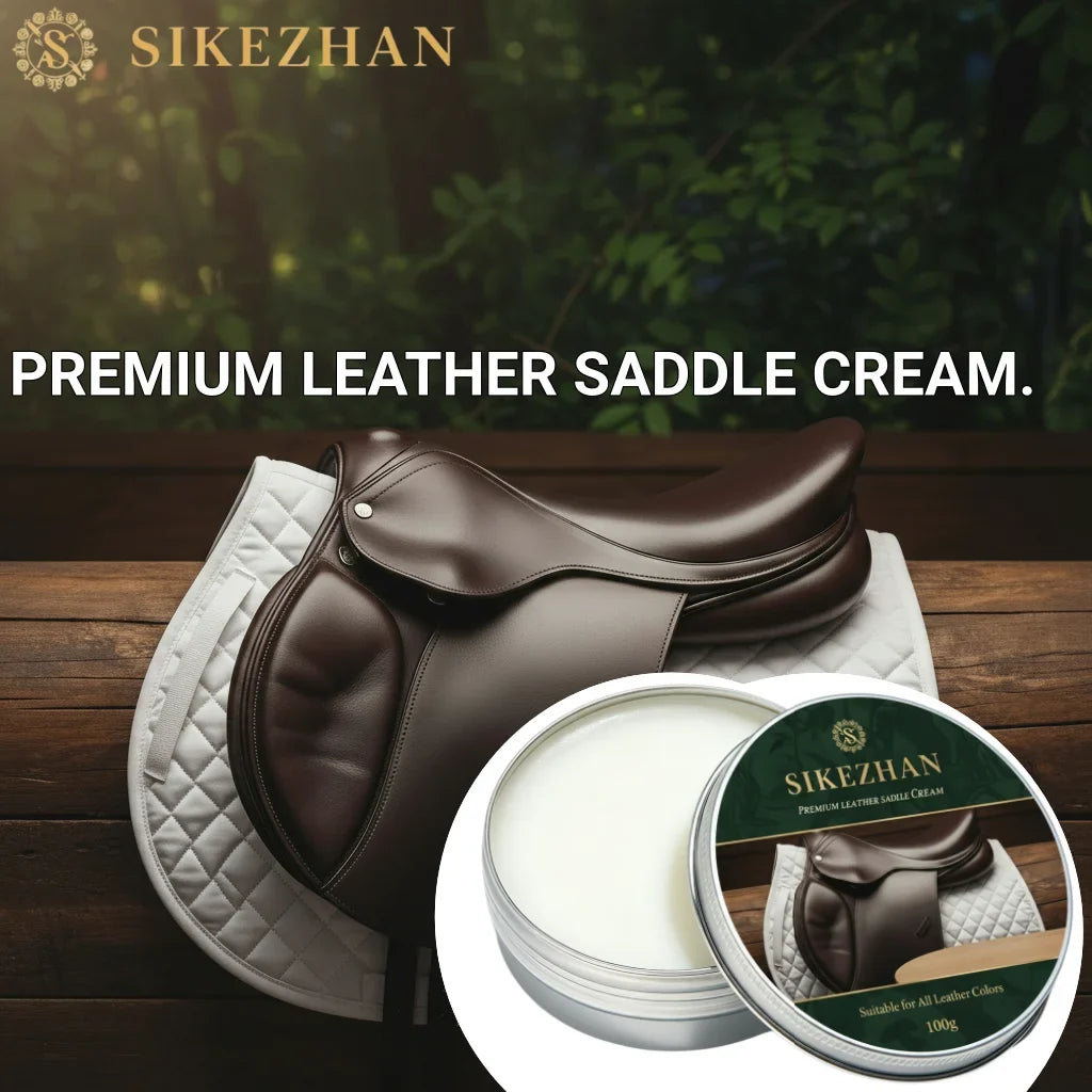 Premium Leather Saddle Cream - Anti-Crack & Waterproof Conditioner for Equestrian Tack, Horse Saddles, Bridles, Boots